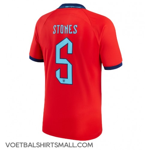 Engeland John Stones #5 Voetbalkleding Uitshirt WK 2022 Korte Mouwen